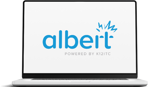 Albert logo on Computer Screen