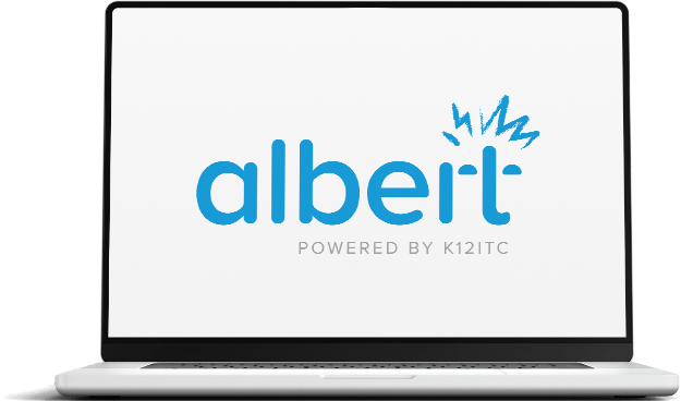 Albert logo on Computer Screen Albert logo on Computer Screen
