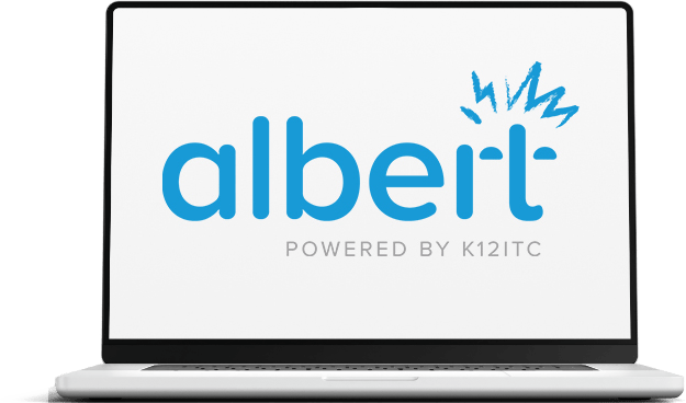Albert logo on Computer Screen